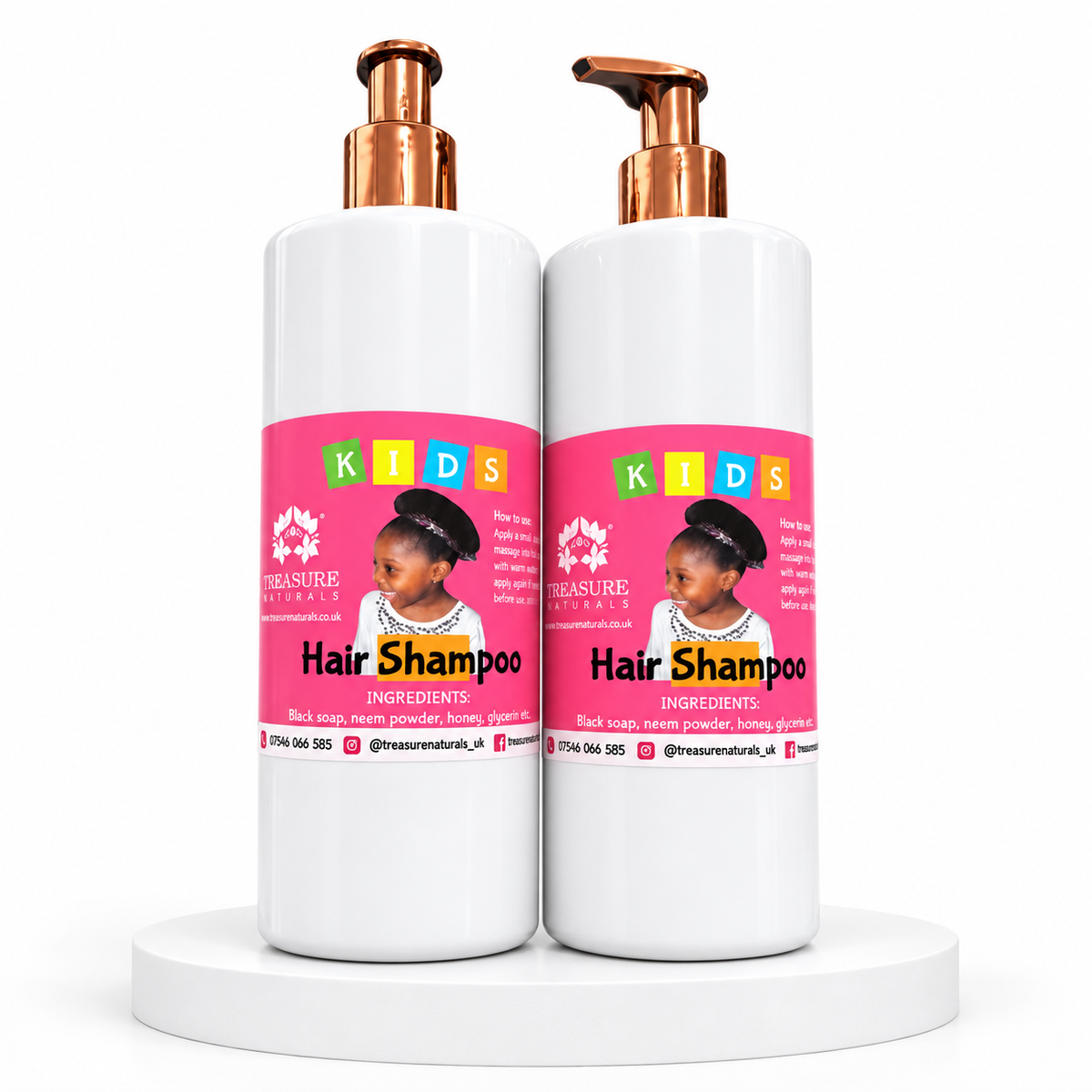 Kids Natural Shampoo 1000ml by Treasure Naturals