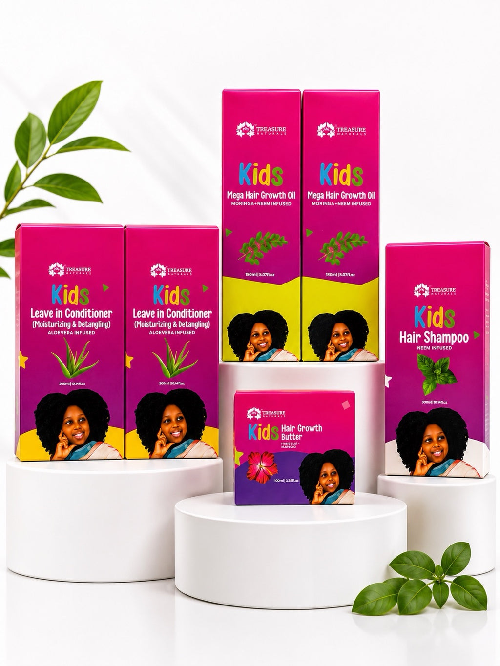 Kids softner Hair set .Softens ,Detangles And Growth Bundle