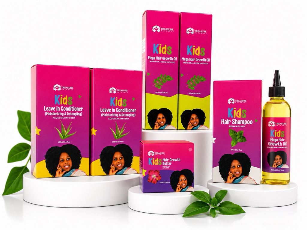 Kids softner Hair set .Softens ,Detangles And Growth Bundle