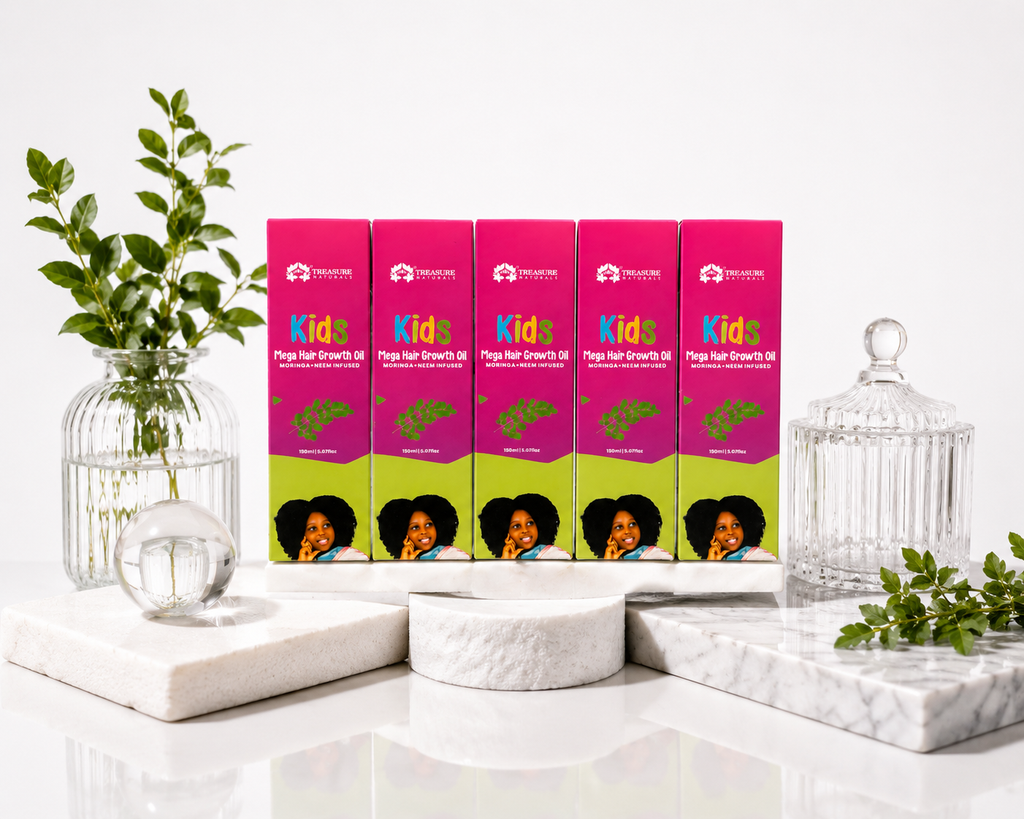 5x  Kids Meg Hair Growth Oil 750mls