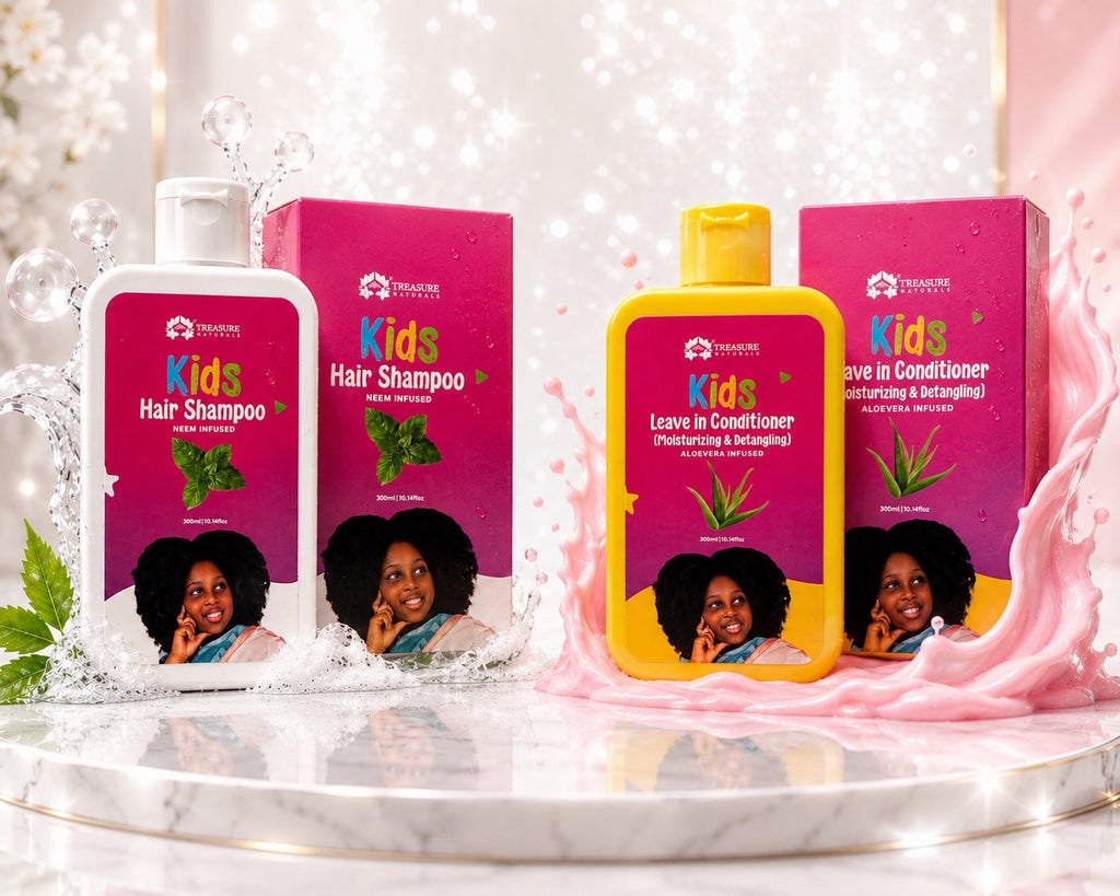 Kids Shampoo and Kids Leave in Conditioner