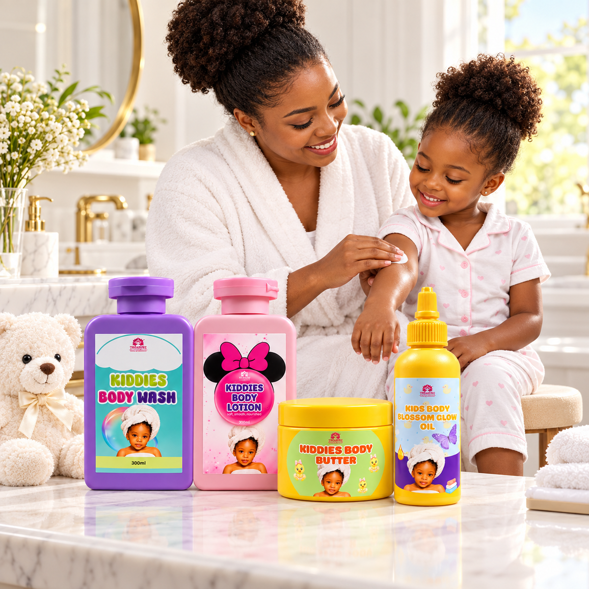 Kids Skin Body Care Set 4 in 1