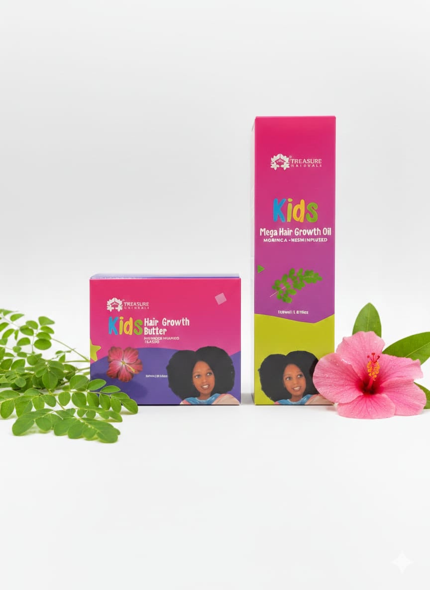 Kids Growth Butter +Kids Hair Growth Oil 150mls*2[300mls ]