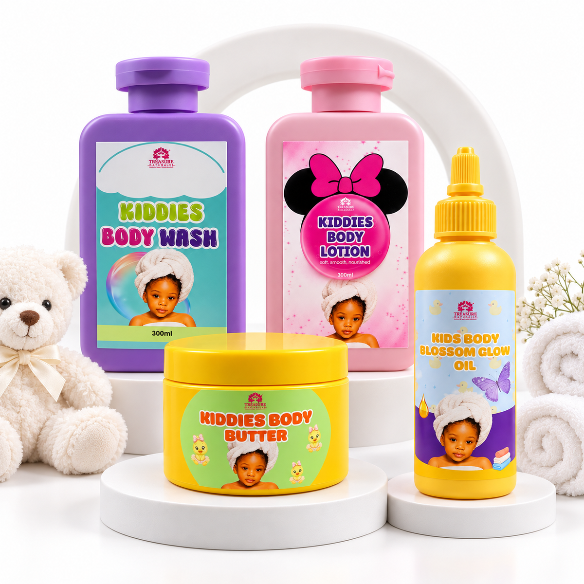 Kids Skin Body Care Set 4 in 1
