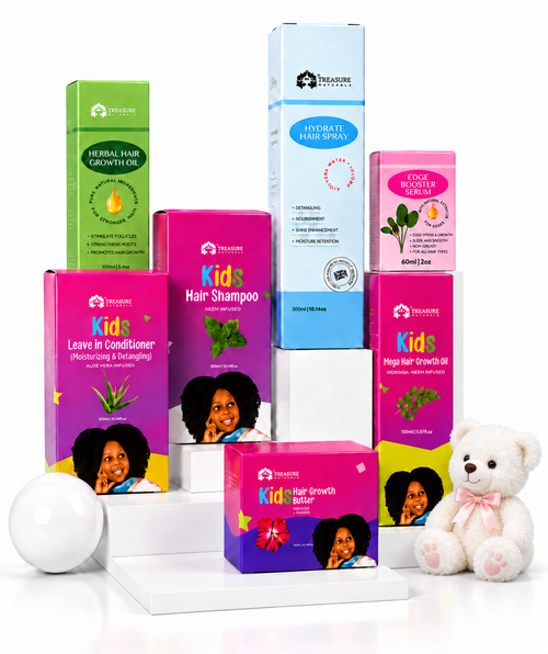 7in1 kids set Rapid Hair Growth and Moisture Hair with Hydrate spray