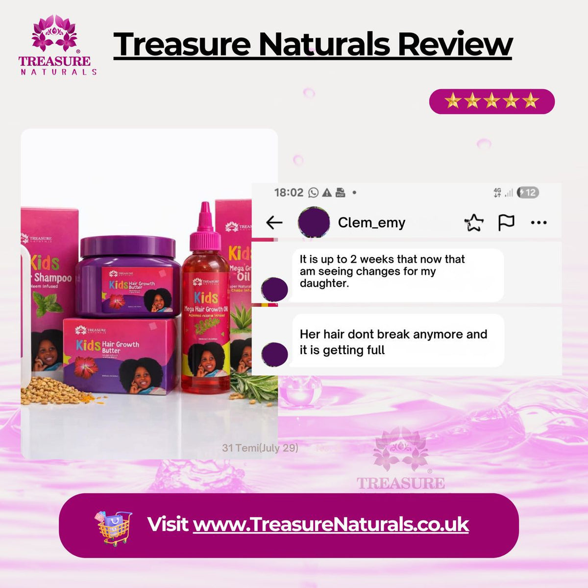 Treasure Naturals customer review 1