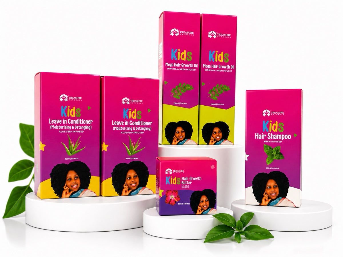 Kids softner Hair set .Softens ,Detangles And Growth Bundle