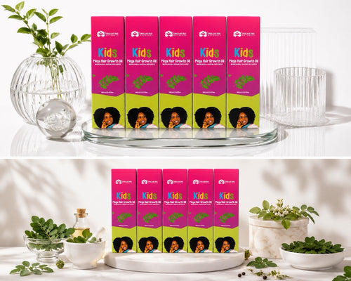 5x  Kids Meg Hair Growth Oil 750mls