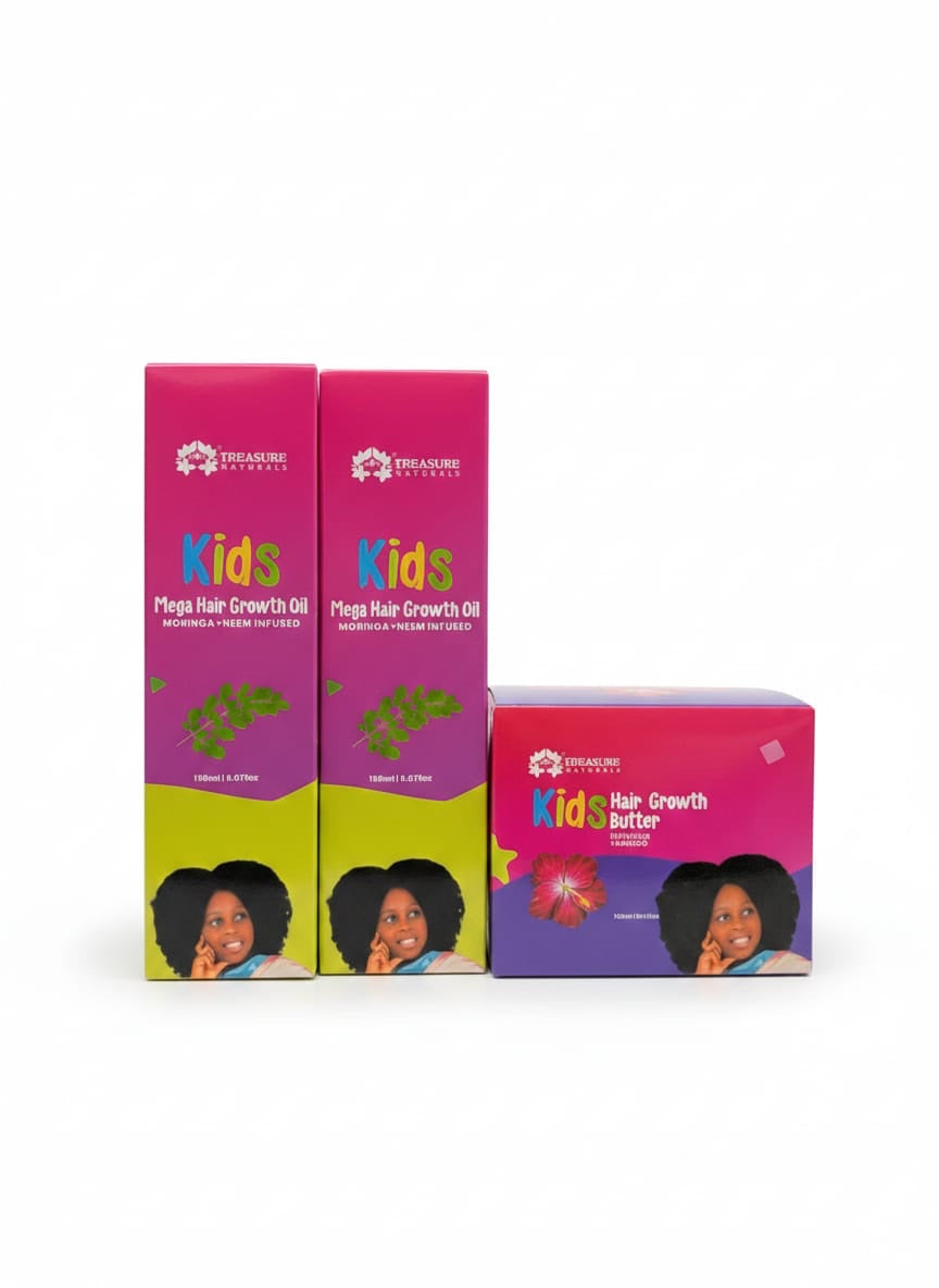 Kids Growth Butter +Kids Hair Growth Oil 150mls*2[300mls ]