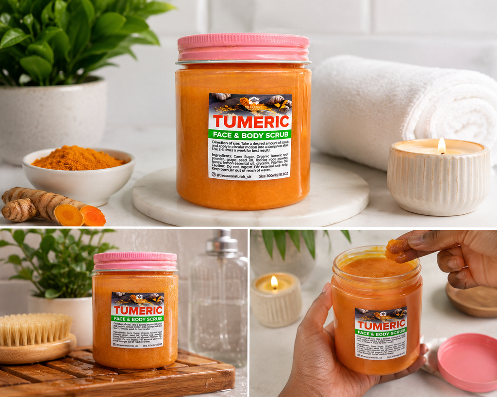 Tumeric And Honey Face and Body Exfoilating Scrub