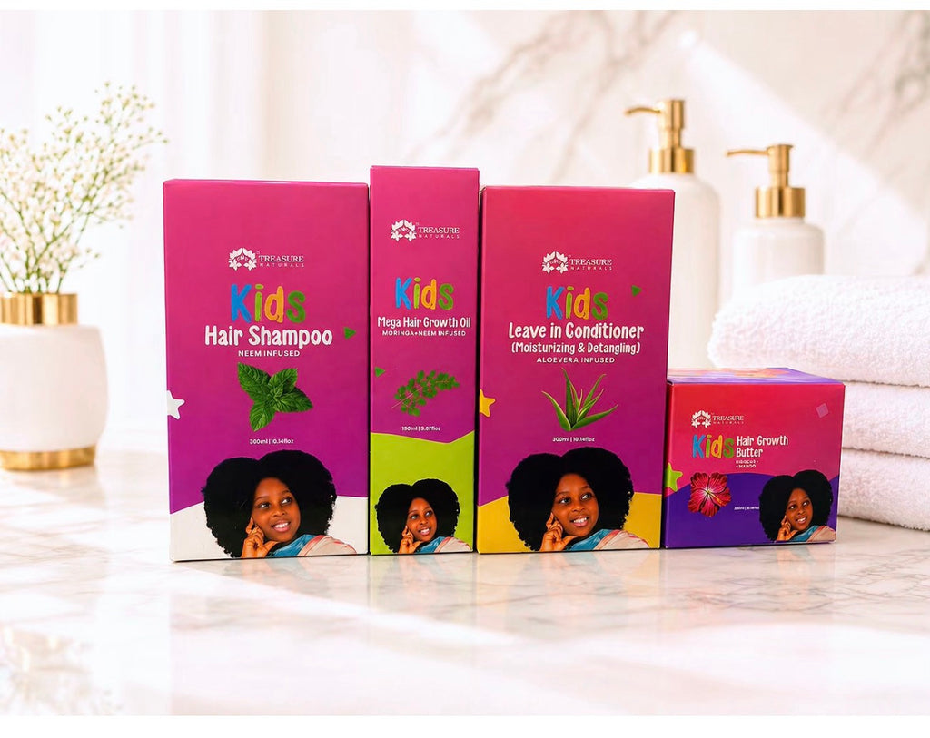 Kids softner Hair set .Softens ,Detangles And Growth Bundle