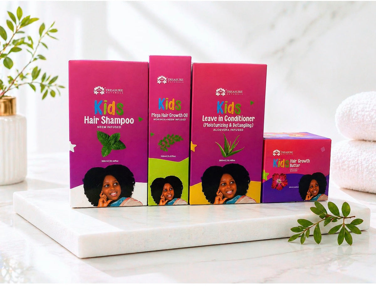Kids softner Hair set .Softens ,Detangles And Growth Bundle