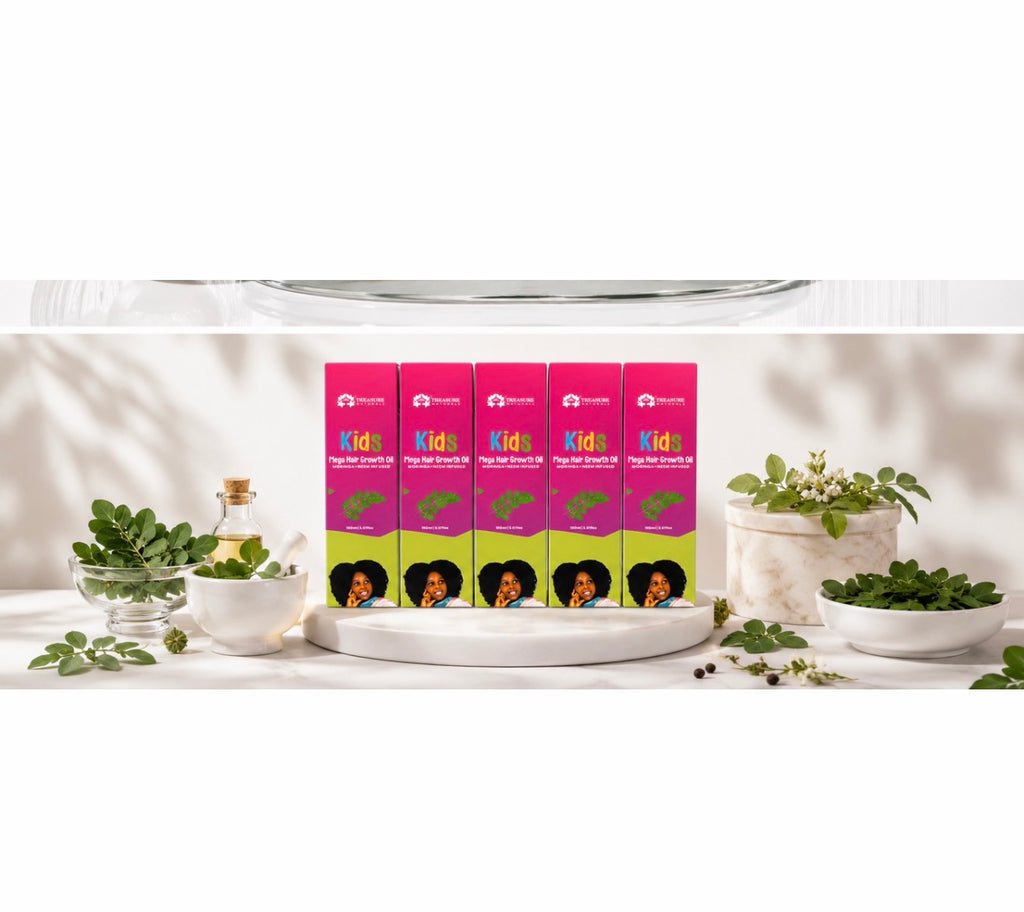 5x  Kids Meg Hair Growth Oil 750mls