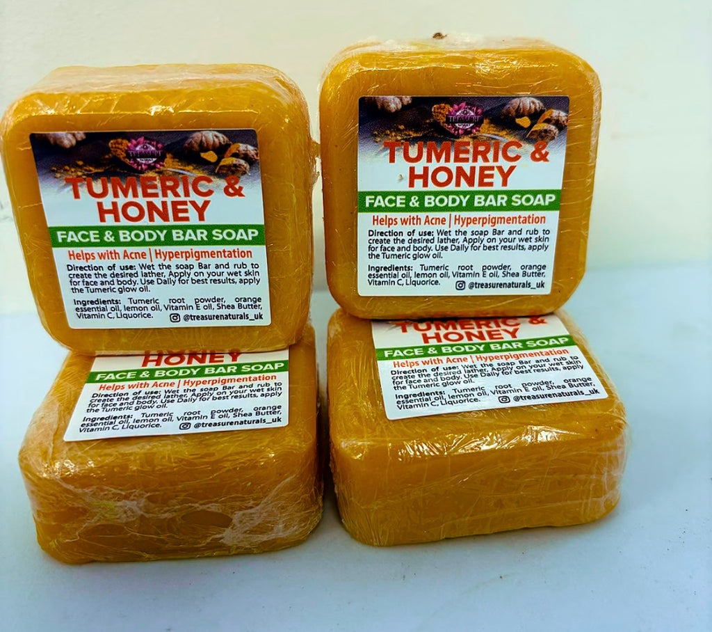 Tumeric Soap and Honey soap 4 bars
