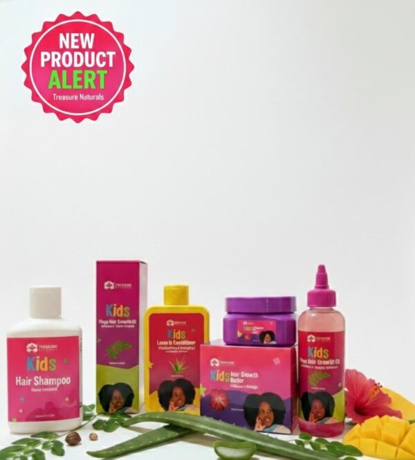 Kids' Natural Hair Care 4 in 1 Set – Gentle, Moisturizing & 100% Natural