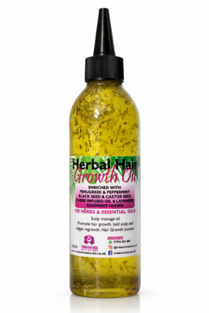 Herbal Hair Growth Oil 300ml – Botanical Scalp Treatment | Pure Herbal Power for Healthy, Fuller Hair