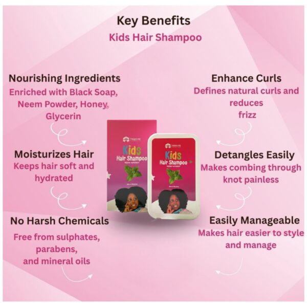 Kids Hair Shampoo (Black soap ,Neem+ Honey)