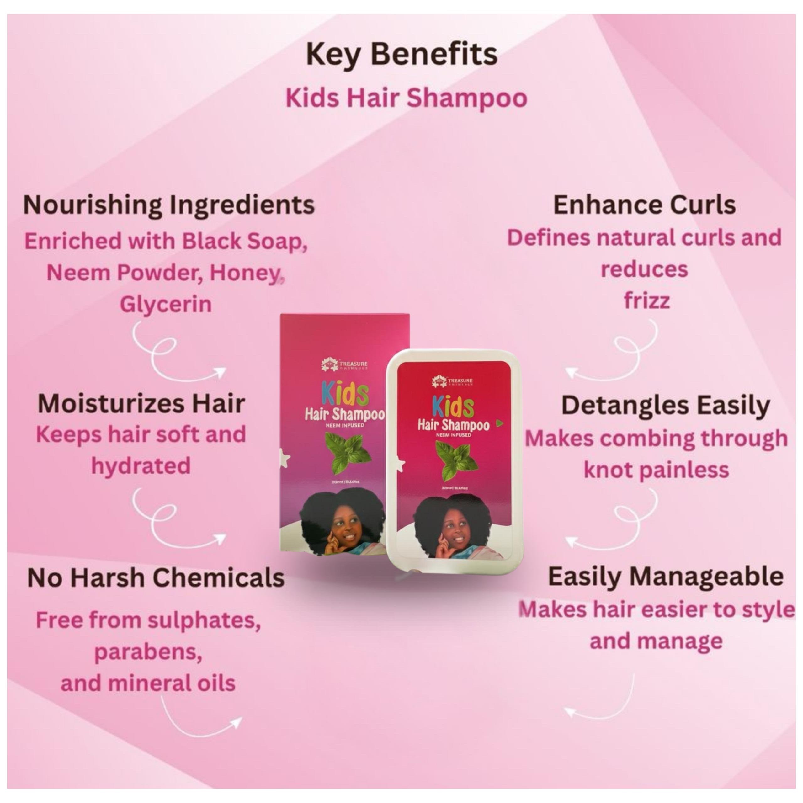 Kids Hair Shampoo (Black soap ,Neem+ Honey) - Image 3