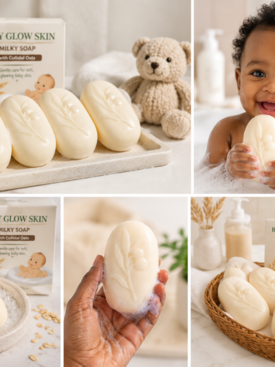 Baby Glow Skin  Milky Soap with Colladial Oats 4 Bars