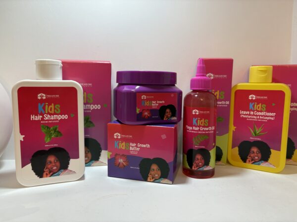 Kids' Natural Hair Care 4 in 1 Set – Gentle, Moisturizing & 100% Natural