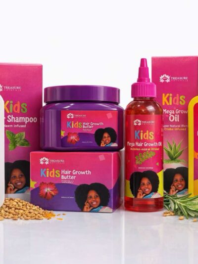 Kids' Natural Hair Care 4 in 1 Set – Gentle, Moisturizing & 100% Natural