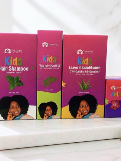 Kids' Natural Hair Care 4 in 1 Set – Gentle, Moisturizing & 100% Natural