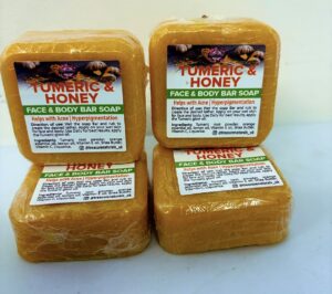 Tumeric Soap and Honey soap 4 bars