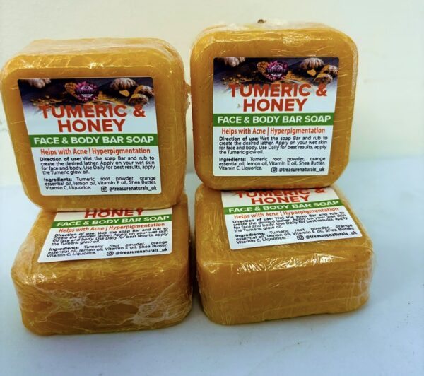 Tumeric Soap and Honey soap 4 bars