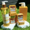 Skin Glow Set :4 Tumeric soap +1 Tumeric scrub + Body Oil and Medix Cream