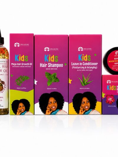 Kids Hair Growth Set 6-in-1 | Natural Hair Care Bundle for Kids | Moisturising, Detangling & Growth Booster
