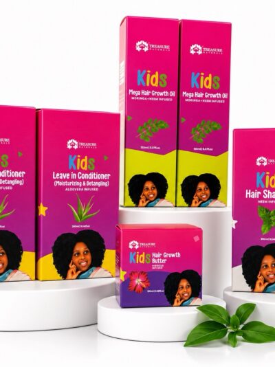 Kids softner Hair set .Softens ,Detangles And Growth Bundle