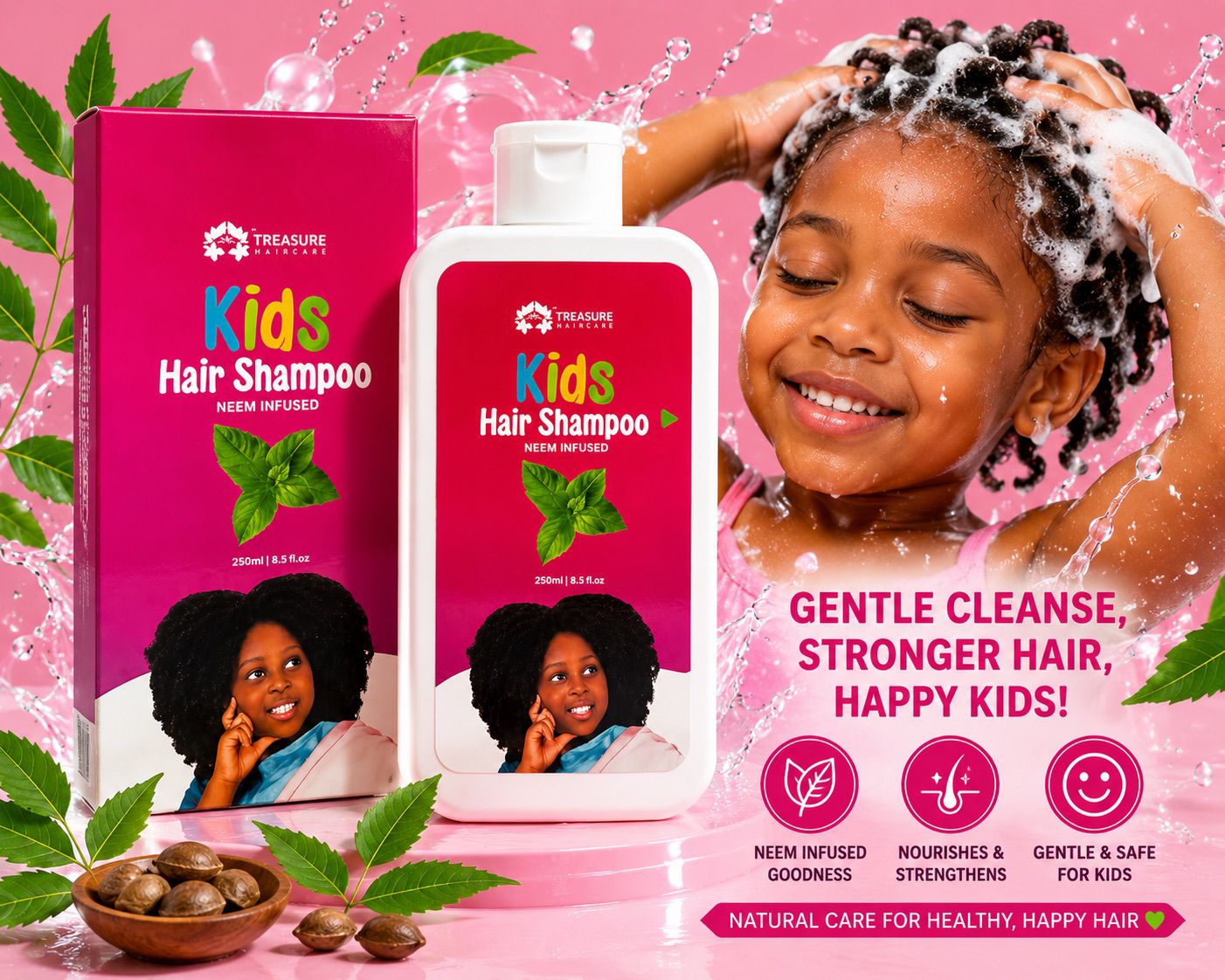 Treasure naturals natural hair care products flyer 2
