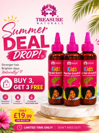 Buy 3 get 3 free summer deal Kids Hair growth oil